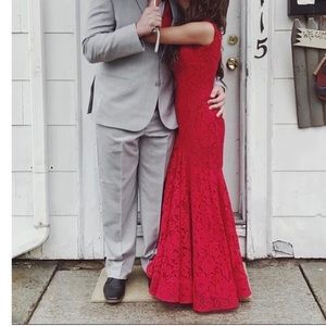 Red prom dress